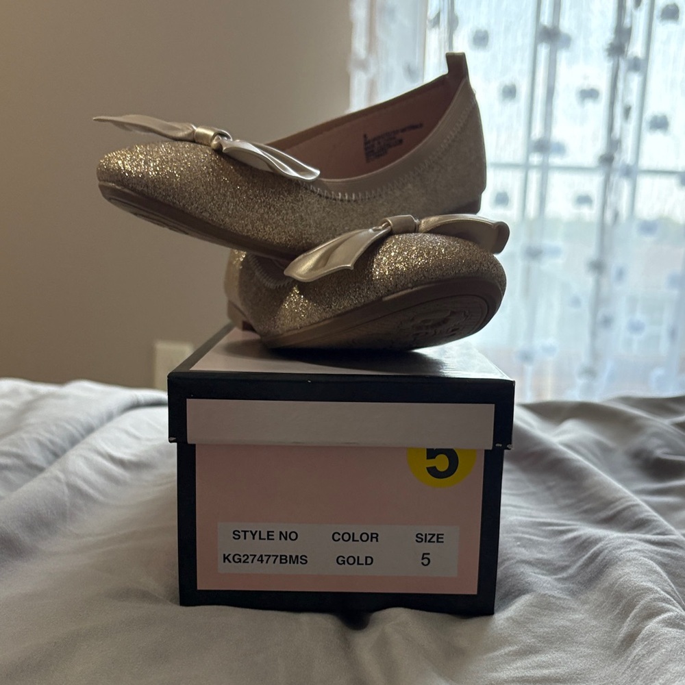 Cynthia Rowley Gold Kids Dress Shoes